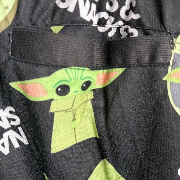 NWOT Star Wars Unisex Black Graphic Jogger Lounge Pants Baby Yoda - Size Large - Picture 6 of 7